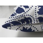 - RealHomes Çift Tarafı Dijital Baskılı Süet Yastık Kırlent Kılıfı - Realhomes Mavi Çini Motifli Gül Tasarımlı Süet Yastık Kırlent Kılıfı Realhomes