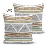 İskandinav Motifli Özel Tasarımlı Dekoratif Süet Yastık Kırlent Kılıfı Realhomes