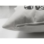 - RealHomes Çift Tarafı Dijital Baskılı Süet Yastık Kırlent Kılıfı - Realhomes Siyah Beyaz Fil Motifli Dijital Baskılı Süet Yastık Kırlent Kılıfı Realhomes