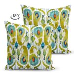 - RealHomes Çift Tarafı Dijital Baskılı Süet Yastık Kırlent Kılıfı - Realhomes Suluboya Tasarımlı Dijital Baskılı Dekoratif Süet Yastık Kırlent Kılıfı Realhomes