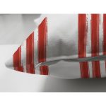 - RealHomes Çift Tarafı Dijital Baskılı Süet Yastık Kırlent Kılıfı - Realhomes Kırmızı Çizgili Dijital Baskılı Dekoratif Süet Yastık Kırlent Kılıfı Realhomes