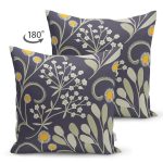 Soyut Tasarımlı Dijital Baskılı Dekoratif Süet Yastık Kırlent Kılıfı Realhomes
