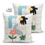 Soyut Onedraw Dijital Baskılı Modern Süet Yastık Kırlent Kılıfı Realhomes