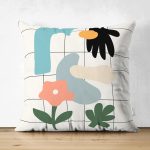 Soyut Onedraw Dijital Baskılı Modern Süet Yastık Kırlent Kılıfı Realhomes