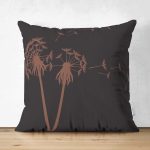 - RealHomes Çift Tarafı Dijital Baskılı Süet Yastık Kırlent Kılıfı - Realhomes Koyu Zeminli Karahindiba Dijital Baskılı Süet Yastık Kırlent Kılıfı Realhomes