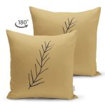 - RealHomes Çift Tarafı Dijital Baskılı Süet Yastık Kırlent Kılıfı - Realhomes  Hardal Zemin Dal Tanesi Dijital Baskılı Süet Yastık Kırlent Kılıfı Realhomes