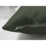 - RealHomes Çift Tarafı Dijital Baskılı Süet Yastık Kırlent Kılıfı - Realhomes  Koyu Yeşil Zeminli Tropik Yaprak Çizgili Modern Süet Yastık Kırlent Kılıfı Realhomes