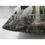 - RealHomes Çift Tarafı Dijital Baskılı Süet Yastık Kırlent Kılıfı - Realhomes Siyah Zemin Tropik Hayvan & Yaprak Tasarımlı Modern Süet Yastık Kırlent Kılıfı Realhomes