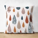 - RealHomes Çift Tarafı Dijital Baskılı Süet Yastık Kırlent Kılıfı - Realhomes  Soft Renkli Damla Desenli Dekoratif Süet Yastık Kırlent Kılıfı Realhomes