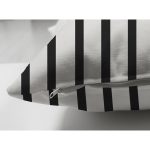 - RealHomes Çift Tarafı Dijital Baskılı Süet Yastık Kırlent Kılıfı - Realhomes  Siyah Beyaz Düz Çizgili Modern Süet Yastık Kırlent Kılıfı Realhomes