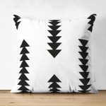 - RealHomes Çift Tarafı Dijital Baskılı Süet Yastık Kırlent Kılıfı - Realhomes İskandinav Üçgen Ok Tasarımlı Dijital Baskılı Süet Yastık Kırlent Kılıfı Realhomes