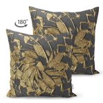 - RealHomes Çift Tarafı Dijital Baskılı Süet Yastık Kırlent Kılıfı - Realhomes  Gold Detaylı Dijital Baskılı Özel Tasarım Dekoratif Süet Yastık Kırlent Kılıfı Realhomes