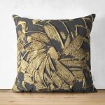 - RealHomes Çift Tarafı Dijital Baskılı Süet Yastık Kırlent Kılıfı - Realhomes  Gold Detaylı Dijital Baskılı Özel Tasarım Dekoratif Süet Yastık Kırlent Kılıfı Realhomes