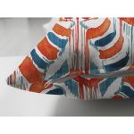 - RealHomes Çift Tarafı Dijital Baskılı Süet Yastık Kırlent Kılıfı - Realhomes  Kırmızı Renkli Damask Tasarımlı Modern Süet Yastık Kırlent Kılıfı Realhomes