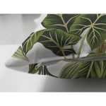 - RealHomes Çift Tarafı Dijital Baskılı Süet Yastık Kırlent Kılıfı - Realhomes  Yeşil Tropik Yaprak Motifli Modern Süet Yastık Kırlent Kılıfı Realhomes