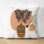 - RealHomes Çift Tarafı Dijital Baskılı Süet Yastık Kırlent Kılıfı - Realhomes Onedraw Vazo Temalı Özel Tasarım Modern Süet Yastık Kırlent Kılıfı Realhomes