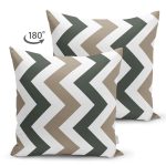 - RealHomes Çift Tarafı Dijital Baskılı Süet Yastık Kırlent Kılıfı - Realhomes Soft Renkli Zigzag Tasarımlı Dekoratif Süet Yastık Kırlent Kılıfı Realhomes