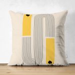 - RealHomes Çift Tarafı Dijital Baskılı Süet Yastık Kırlent Kılıfı - Realhomes İskandinav Temalı Çizgili Tasarımlı Süet Yastık Kırlent Kılıfı Realhomes