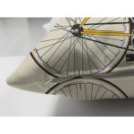 - RealHomes Çift Tarafı Dijital Baskılı Süet Yastık Kırlent Kılıfı - Realhomes Sarı Krem Zemin Bisikletli Adam Motifli Süet Yastık Kırlent Kılıfı Realhomes