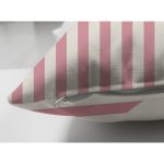 - RealHomes Çift Tarafı Dijital Baskılı Süet Yastık Kırlent Kılıfı - Realhomes Pembe Çizgili Özel Tasarım Dekoratif Süet Yastık Kırlent Kılıfı Realhomes