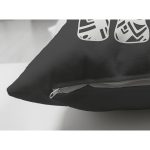 - RealHomes Çift Tarafı Dijital Baskılı Süet Yastık Kırlent Kılıfı - Realhomes Koyu Füme Zemin Etnik Fil Motifli Dekoratif Süet Yastık Kırlent Kılıfı Realhomes