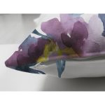 - RealHomes Çift Tarafı Dijital Baskılı Süet Yastık Kırlent Kılıfı - Realhomes Mor Suluboya Motifli Gül Tasarımlı Modern Süet Yastık Kırlent Kılıfı Realhomes