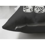 - RealHomes Çift Tarafı Dijital Baskılı Süet Yastık Kırlent Kılıfı - Realhomes Koyu Gri Zeminli Etnik Fil Motifli Dekoratif Süet Yastık Kırlent Kılıfı Realhomes