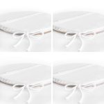 - RealHomes Yuvarlak Fermuarlı Sandalye Minderi - Realhomes 4'lü Pembe Zemin Üzerinde Çiçek Motifli Dekoratif Yuvarlak Fermuarlı Sandalye Minderi Seti Realhomes