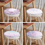 - RealHomes Yuvarlak Fermuarlı Sandalye Minderi - Realhomes  4'lü Sarmaşık Çiçekler Tasarımlı Yuvarlak Fermuarlı Sandalye Minderi Seti Realhomes