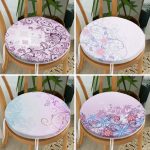 - RealHomes Yuvarlak Fermuarlı Sandalye Minderi - Realhomes  4'lü Sarmaşık Çiçekler Tasarımlı Yuvarlak Fermuarlı Sandalye Minderi Seti Realhomes