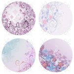 - RealHomes Yuvarlak Fermuarlı Sandalye Minderi - Realhomes  4'lü Sarmaşık Çiçekler Tasarımlı Yuvarlak Fermuarlı Sandalye Minderi Seti Realhomes