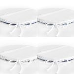 - RealHomes Yuvarlak Fermuarlı Sandalye Minderi - Realhomes 4'lü Nazar Boncuk Desenli Yuvarlak Fermuarlı Sandalye Minderi Seti Realhomes