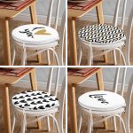 4'lü I Love You  Yuvarlak Fermuarlı Sandalye Minderi Seti Realhomes