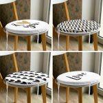 4'lü I Love You  Yuvarlak Fermuarlı Sandalye Minderi Seti Realhomes