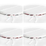 4'lü Geyik Desenli Yılbaşı Temalı Yuvarlak Fermuarlı Sandalye Minderi Seti Realhomes