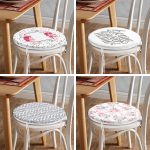 - RealHomes Yuvarlak Fermuarlı Sandalye Minderi - Realhomes  4'lü Gri ve Pembe Renklerin Uyumu Konseptli Yuvarlak Fermuarlı Sandalye Minderi Seti Realhomes