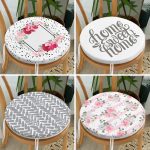 - RealHomes Yuvarlak Fermuarlı Sandalye Minderi - Realhomes  4'lü Gri ve Pembe Renklerin Uyumu Konseptli Yuvarlak Fermuarlı Sandalye Minderi Seti Realhomes