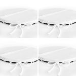 - RealHomes Yuvarlak Fermuarlı Sandalye Minderi - Realhomes 4'lü Siyah Beyaz Damalı Kız Motifli Yuvarlak Fermuarlı Sandalye Minderi Seti Realhomes