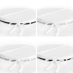 - RealHomes Yuvarlak Fermuarlı Sandalye Minderi - Realhomes 4'lü Siyah Beyaz Renkli Yuvarlak Fermuarlı Sandalye Minderi Seti Realhomes