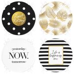 - RealHomes Yuvarlak Fermuarlı Sandalye Minderi - Realhomes 4'lü Altın Varaklı Modern Konseptli Yuvarlak Fermuarlı Sandalye Minderi Seti Realhomes