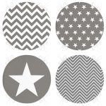 - RealHomes Yuvarlak Fermuarlı Sandalye Minderi - Realhomes  4'lü Gri Zigzag ve Yıldız Motifli Yuvarlak Fermuarlı Sandalye Minderi Seti Realhomes