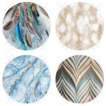 - RealHomes Yuvarlak Fermuarlı Sandalye Minderi - Realhomes  4'lü Dijital Baskılı Dekoratif Yuvarlak Fermuarlı Sandalye Minderi Seti Realhomes