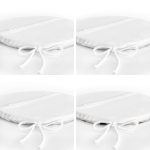 4'lü Geometrik Desenli Mermer Zemin Motifli Yuvarlak Fermuarlı Sandalye Minderi Seti Realhomes