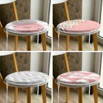 - RealHomes Yuvarlak Fermuarlı Sandalye Minderi - Realhomes  4'lü Dijital Baskılı Dekoratif Yuvarlak Fermuarlı Sandalye Minderi Seti Realhomes