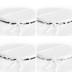 - RealHomes Yuvarlak Fermuarlı Sandalye Minderi - Realhomes  4'lü Siyah Beyaz Geometrik Şekilli Yuvarlak Fermuarlı Sandalye Minderi Seti Realhomes