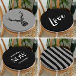 - RealHomes Yuvarlak Fermuarlı Sandalye Minderi - Realhomes  4'lü Yest. Now Tom. Geyikli Tasarım Yuvarlak Fermuarlı Sandalye Minderi Seti Realhomes