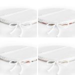 4'lü Sonbahar Yaprakları Özel Tasarım Renkli Yuvarlak Fermuarlı Sandalye Minderi Seti Realhomes