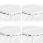 4'lü Sim Tasarımlı Dijital Baskılı Yuvarlak Fermuarlı Sandalye Minderi Seti Realhomes