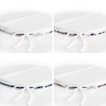 - RealHomes Yuvarlak Fermuarlı Sandalye Minderi - Realhomes  4'lü Beyaz Zemin Üzerinde Renkli Deniz Motifli Modern Yuvarlak Fermuarlı Sandalye Minderi Seti Realhomes