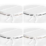 4'lü Renkli Zemin Üzerinde Gold Detaylı Yılbaşı Desenli Modern Yuvarlak Fermuarlı Sandalye Minderi Seti Realhomes